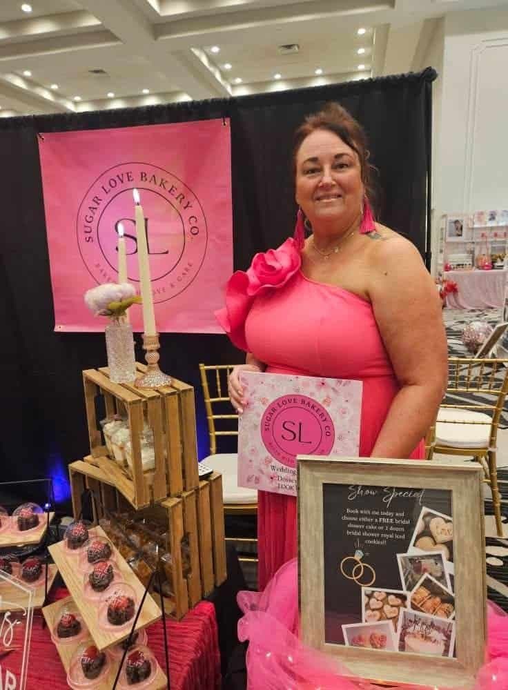 Kathy, owner of Sugar Love Bakery Co., smiling
